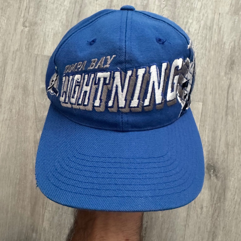 Vintage Tampa Bay Lightning Hat Sports Specialties NHL Center Ice Snapback Blue